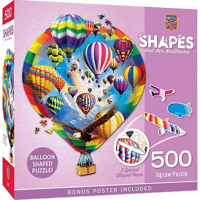 Contours - Hot Air Balloons - 500 Piece Shaped Puzzle