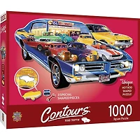 Contours - Road Trippin' - 1000 Piece Shaped  Puzzle