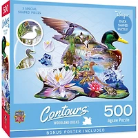 Contours - Woodland Ducks - 500 Piece Shaped Puzzle