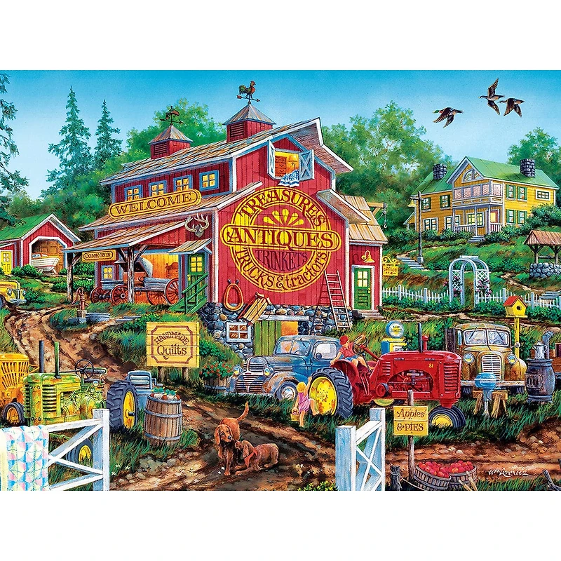 Country Escapes - Antique Barn - 550 Piece Puzzle