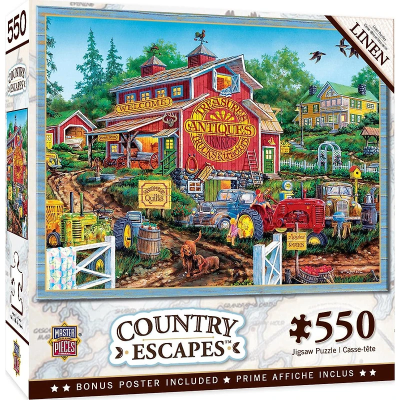 Country Escapes - Antique Barn - 550 Piece Puzzle