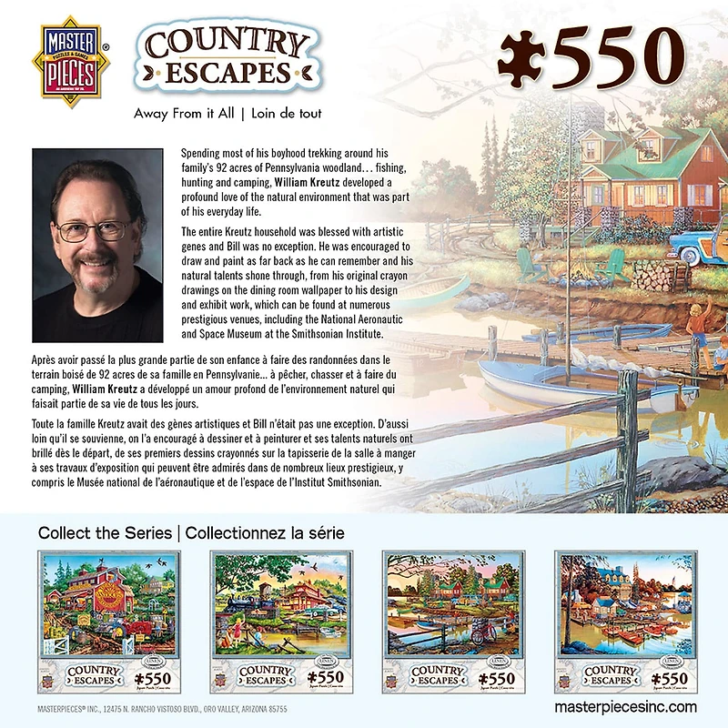 Country Escapes - Away From It All - 550 Piece Puzzle