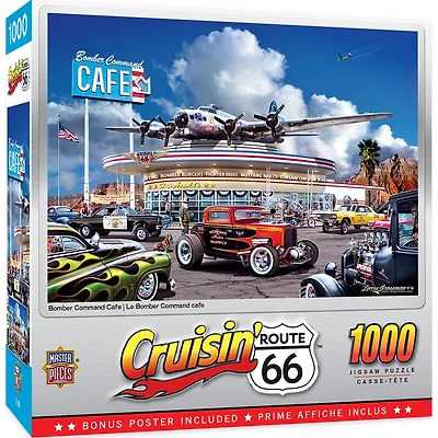 Cruisin‘ Route 66 - Bomber Command Café - 1000 Piece Puzzle