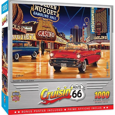 Cruisin‘ Route 66 - Gamblin Man - 1000 Piece Puzzle