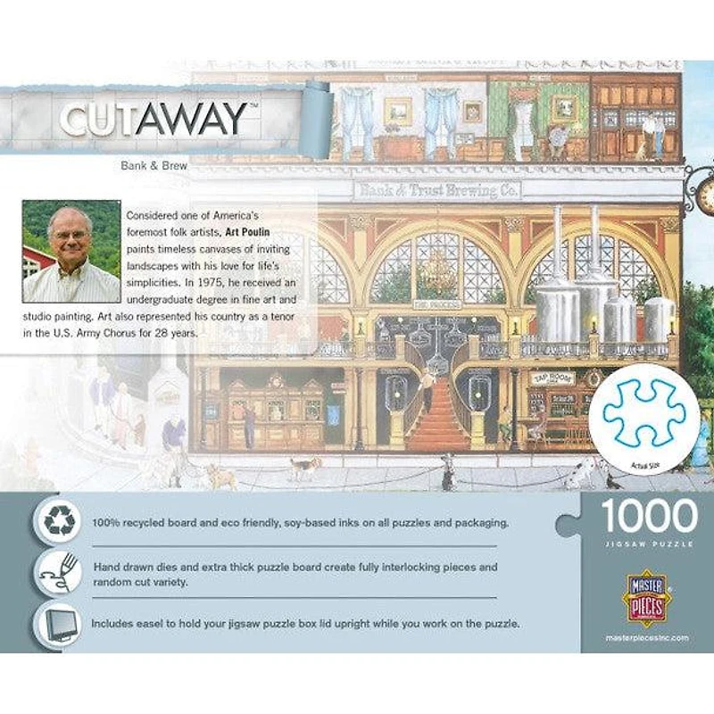 Cutaways - Bank & Brew - 1000 Piece EZGrip Puzzle