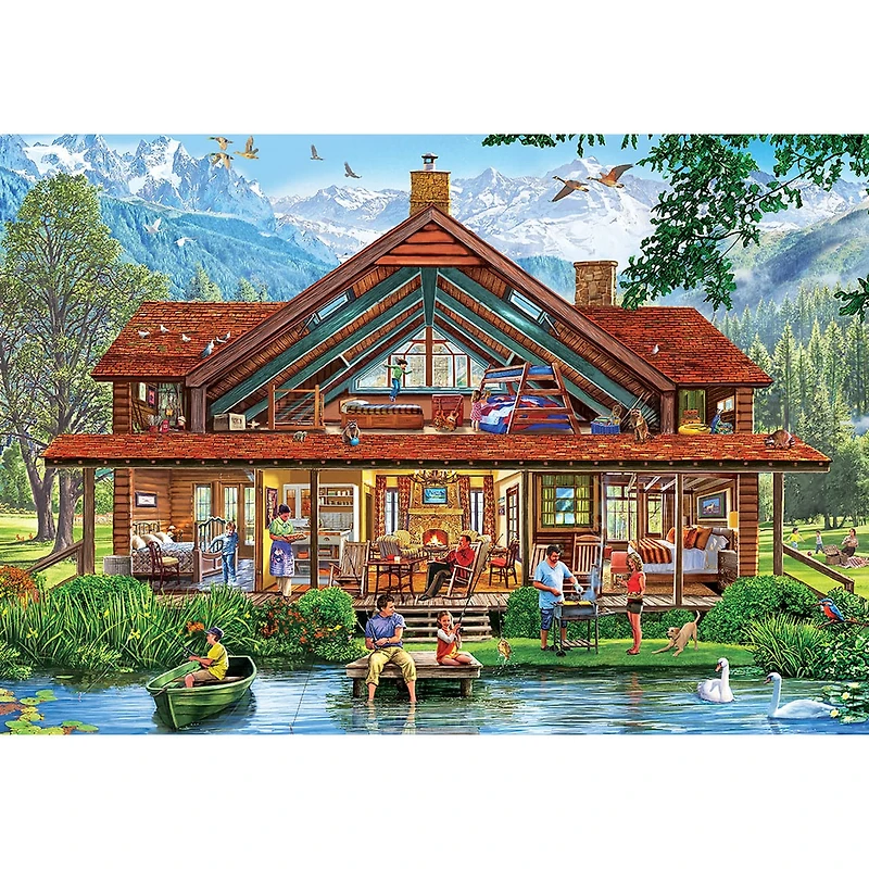 Cutaways - Camping Lodge - 1000 Piece EZGrip Puzzle