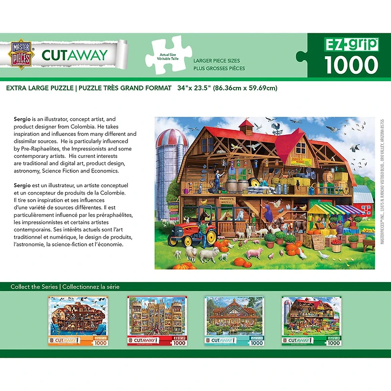 Cutaways - Family Barn - 1000 Piece EZGrip Puzzle