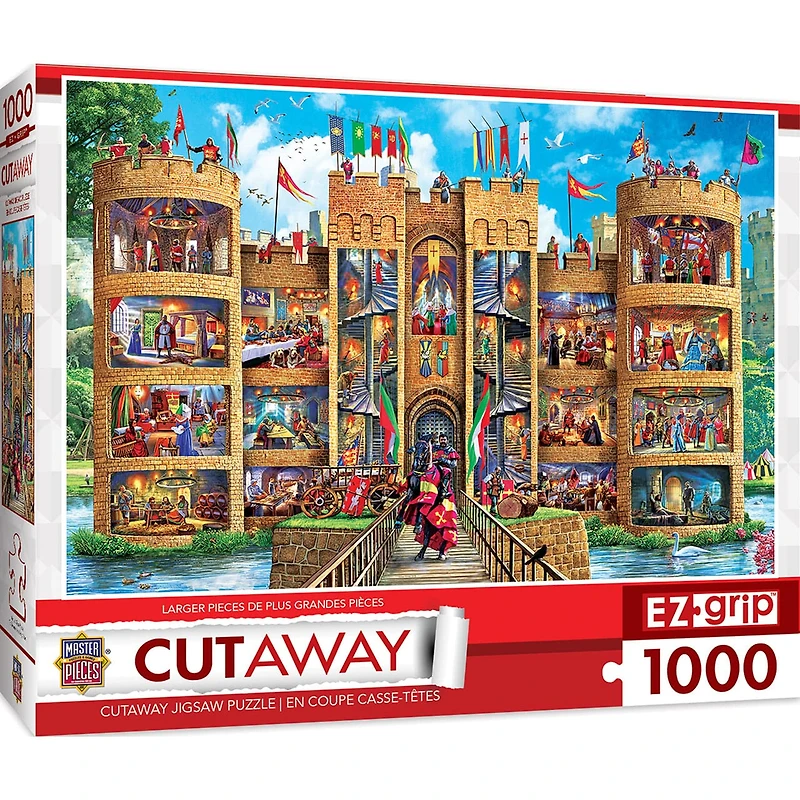 Cutaways - Medieval Castle - 1000 Piece EZGrip Puzzle