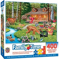 Family Time - Creekside Gathering - 400 Piece Puzzle
