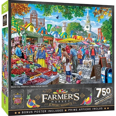 Farmer's Market - Market Day Afternoon - 750 Piece Puzzle