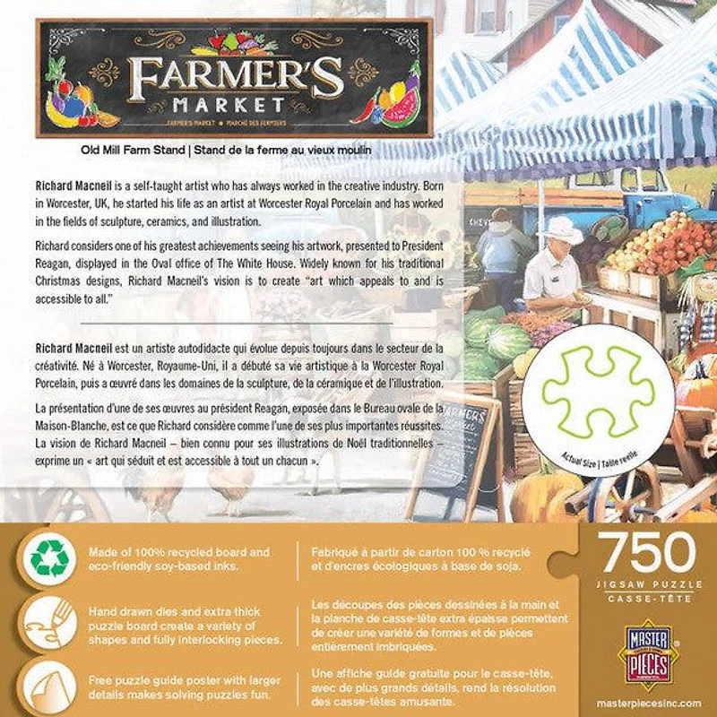 Farmer's Market - Old Mill Farm Stand - 750 Piece Puzzle