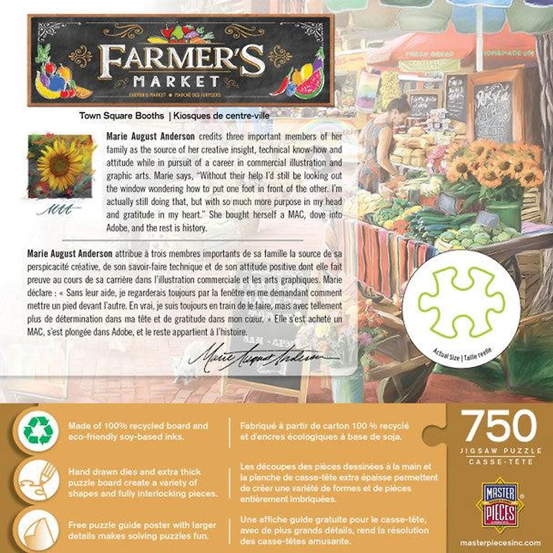 Farmer's Market - Town Square Booths - 750 Piece Puzzle