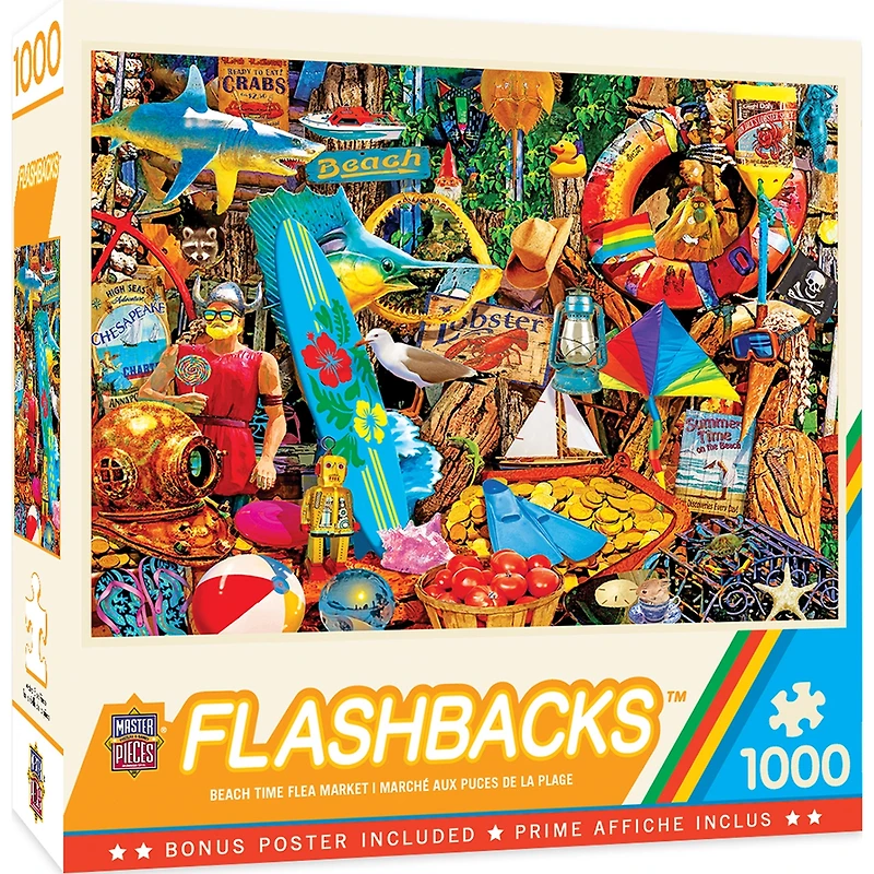 Flashbacks - Beach Time Flea Market - 1000 Piece EZGrip Puzzle