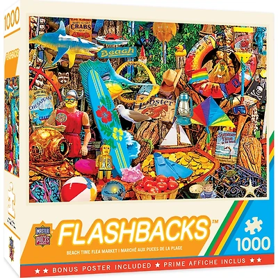 Flashbacks - Beach Time Flea Market - 1000 Piece EZGrip Puzzle