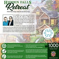 Flower Cottages - Hidden Falls Cottage - 1000 Piece Puzzle