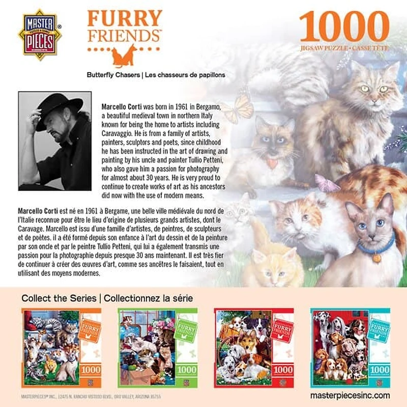 Furry Friends - Butterfly Chasers - 1000 Piece Puzzle