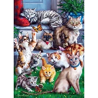 Furry Friends - Butterfly Chasers - 1000 Piece Puzzle