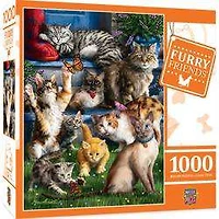 Furry Friends - Butterfly Chasers - 1000 Piece Puzzle