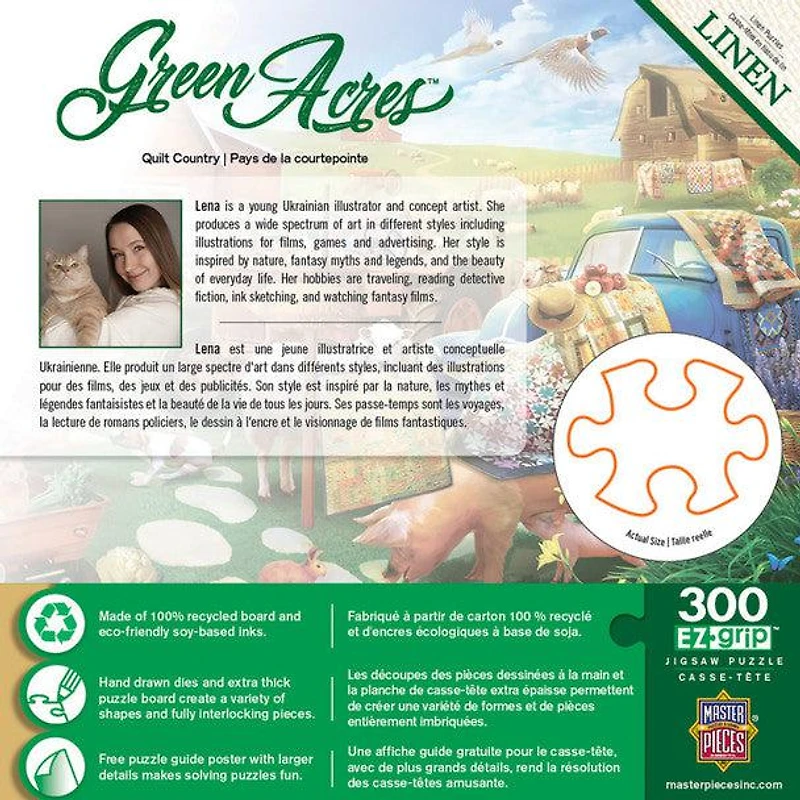 Green Acres - Quilt Country - 300 Piece EzGrip Puzzle