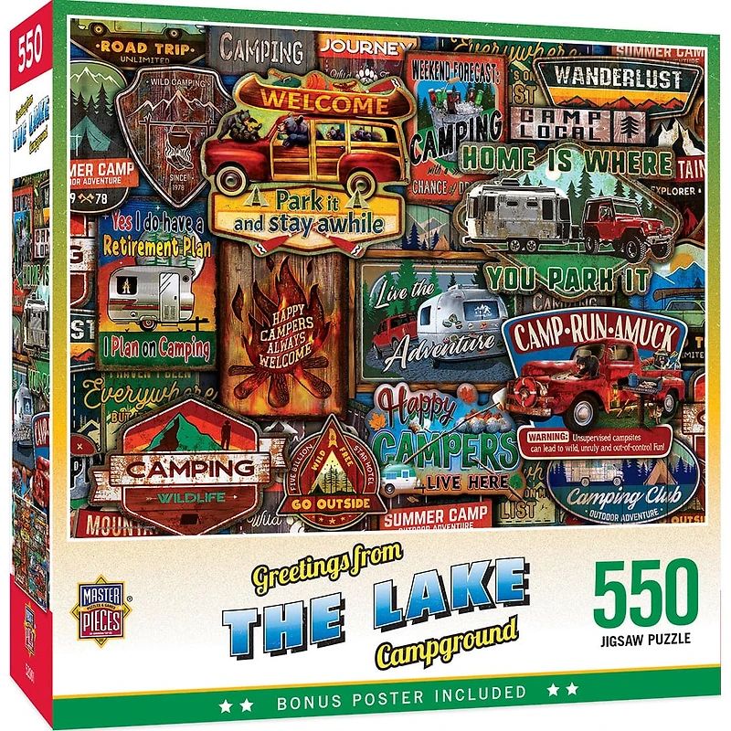 Greetings From - The Lake - 550 Piece Puzzle