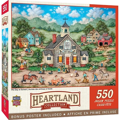Heartland Collection - Pet Day at School - 550 Piece Puzzle