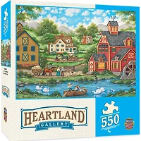 Heartland Collection - Swan Pond -550 Piece Puzzle
