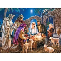 Holiday - Christ is Born - 100 Piece Glitter Puzzle