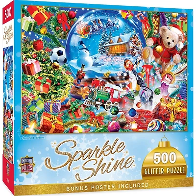 Holiday - Snow Globe Dreams - 500 Piece Glitter Puzzle
