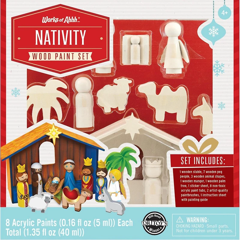 Holiday Wood Paint Kit - Nativity