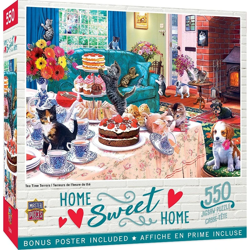 Home Sweet Home - Tea Time Terrors - 550 Piece Puzzle