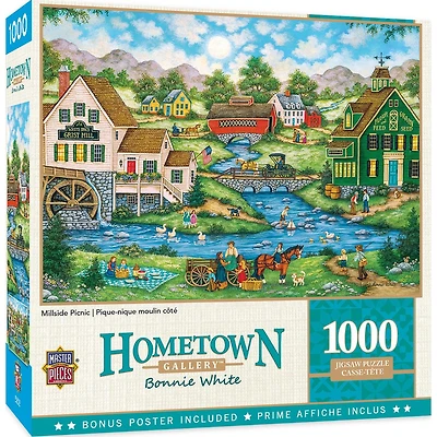 Hometown Gallery - Millside Picnic - 1000 Piece Puzzle
