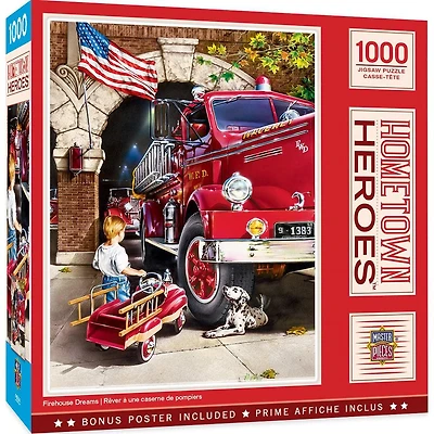 Hometown Heroes - Firehouse Dreams - 1000 Piece Puzzle