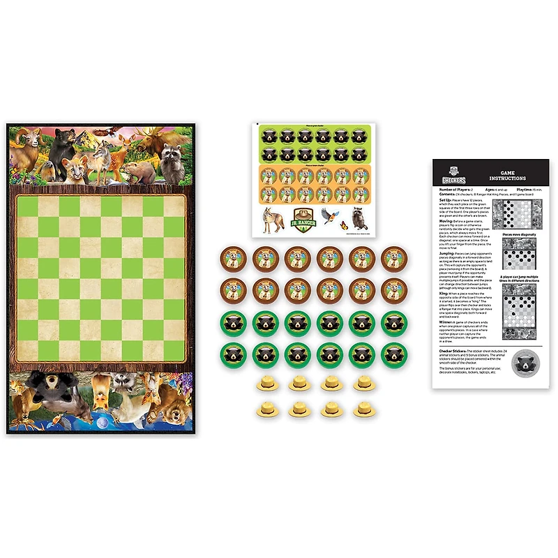 Jr Ranger - Checkers Board Game