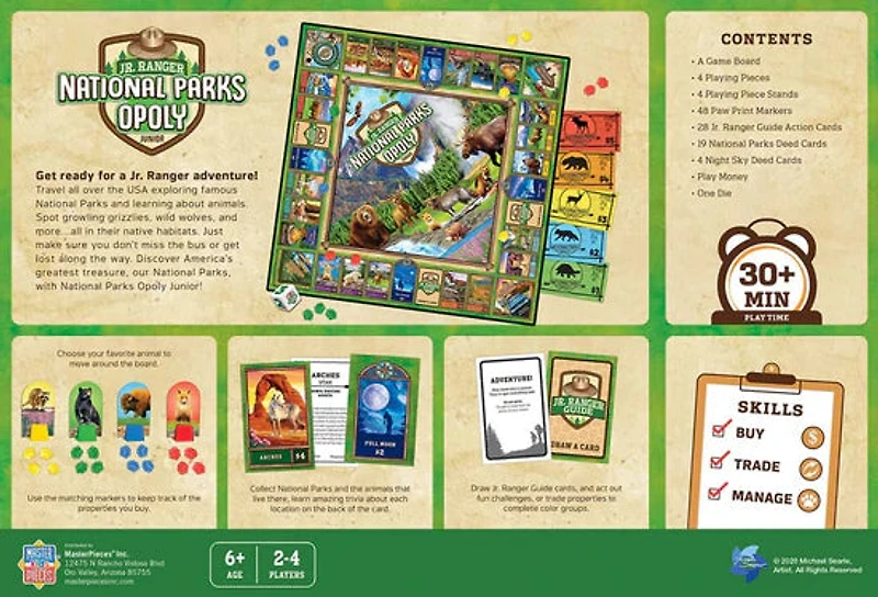 Jr Ranger - National Parks Opoly Board Game