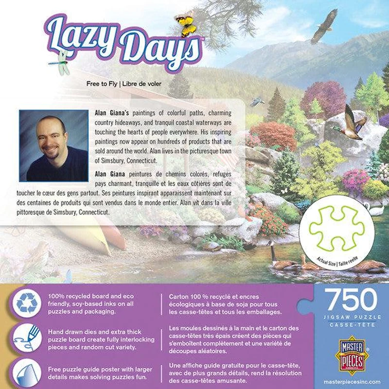 Lazy Days - Free to Fly - 750 Piece Puzzle