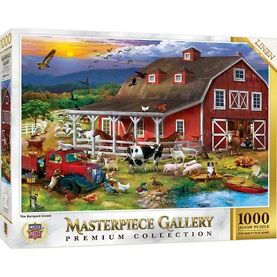 MasterPiece Gallery - The Barnyard Crowd - 1000 Piece Puzzle