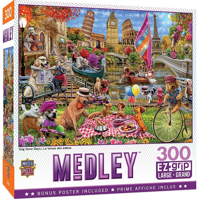 Medley - Dog Gone Days - 300 Piece EzGrip Puzzle