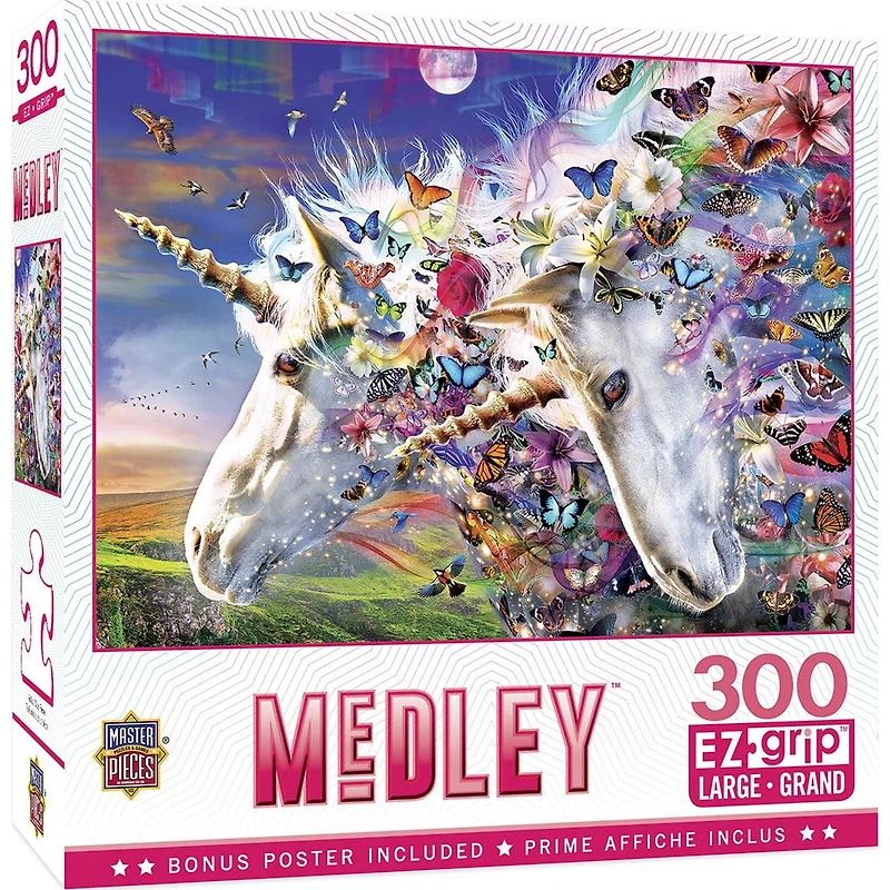Medley - Unicorns & Butterflies - 300 Piece EzGrip Puzzle