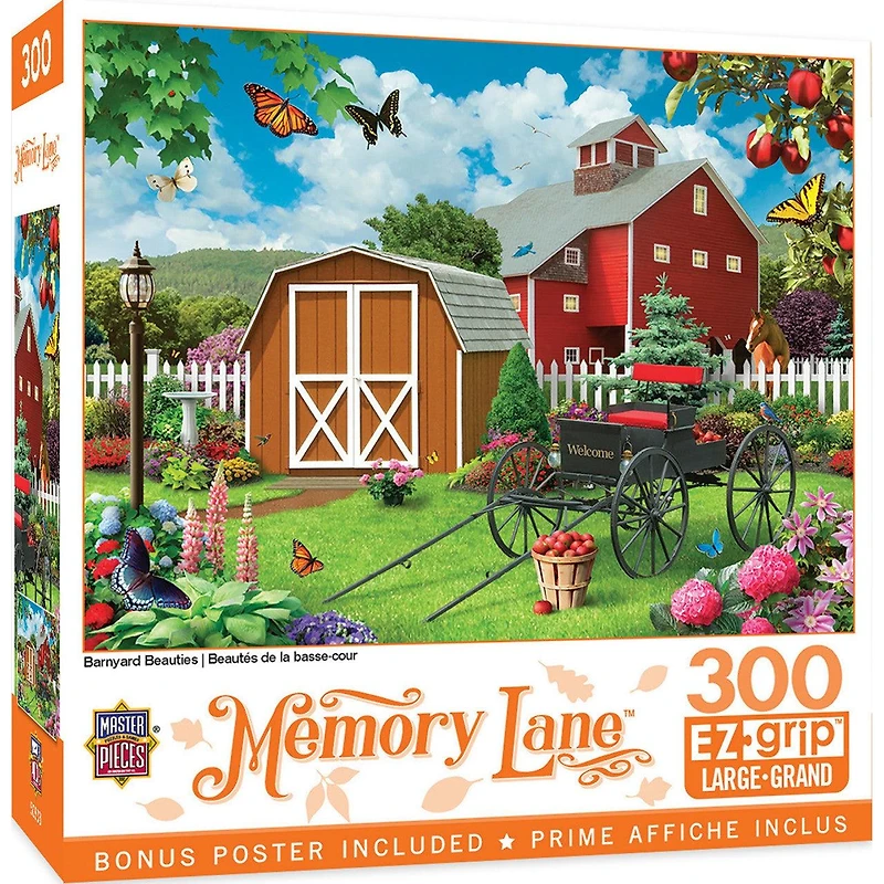 Memory Lane - Barnyard Beauties - 300 Piece EzGrip Puzzle