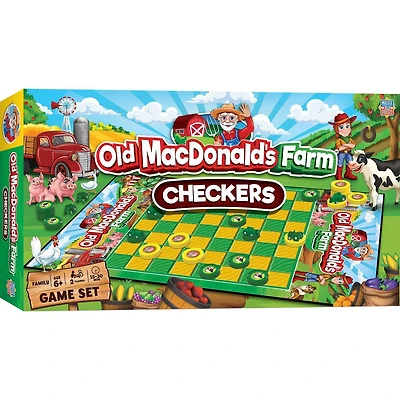 Old MacDonald's Farm Checkers Board Game