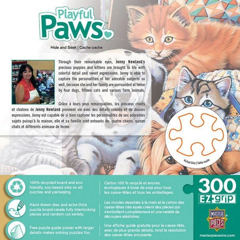 Playful Paws - Hide and Seek - 300 Piece EzGrip Puzzle