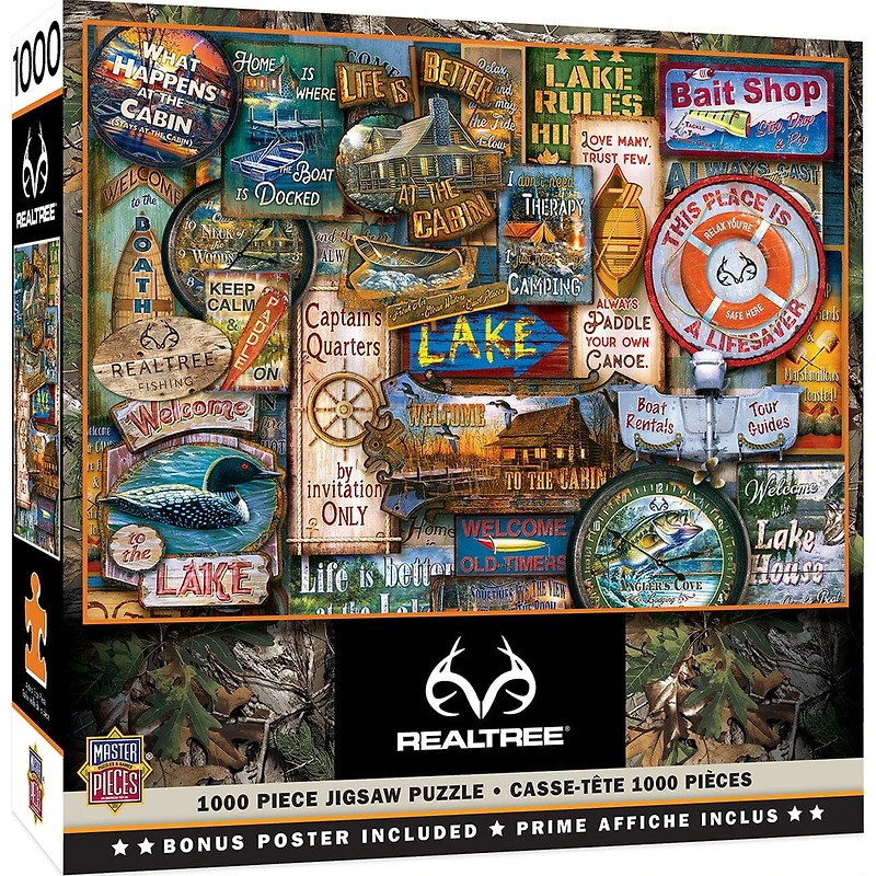 Realtree - Off to the Lakehouse - 1000 Piece Puzzle