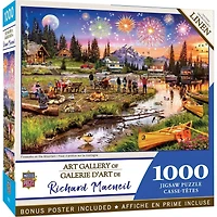 Richard Macneil Art Gallery - Fireworks on the Mountain - 1000 Piece Puzzle