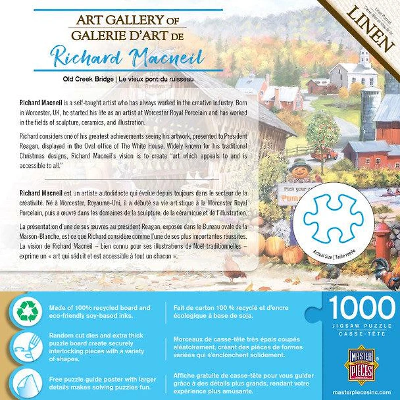 Richard Macneil Art Gallery - Old Creek Bridge - 1000 Piece Puzzle