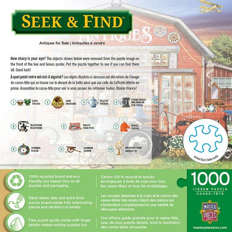 Seek & Find - Antiques for Sale - 1000 Piece Puzzle