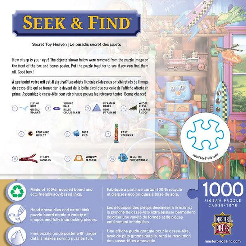 Seek & Find - Secret Toy Heaven - 1000 Piece Puzzle