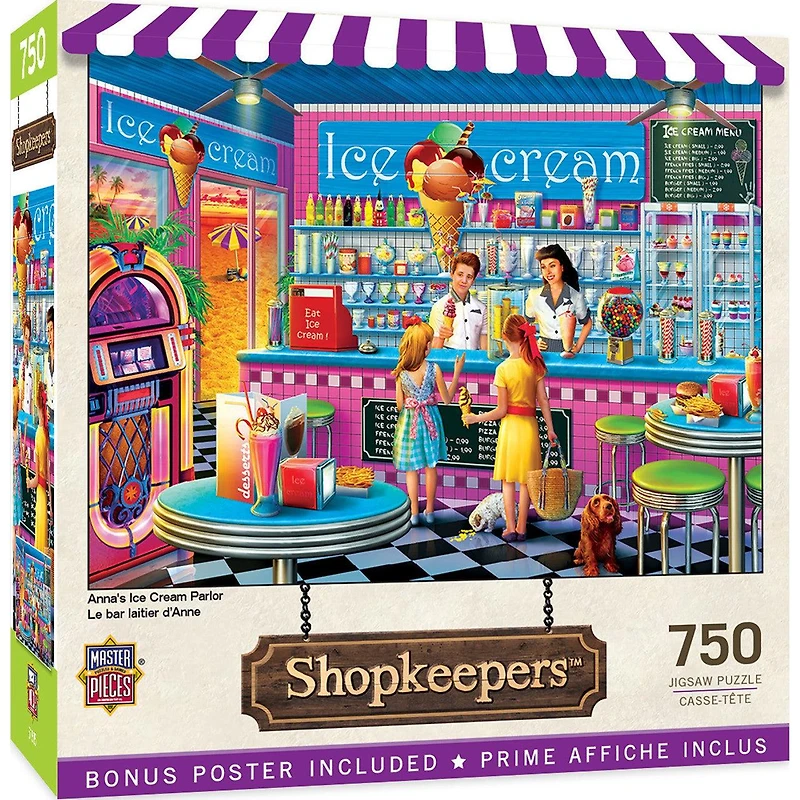 Shopkeepers - Anna's Ice Cream Parlor - 750 Piece Puzzle