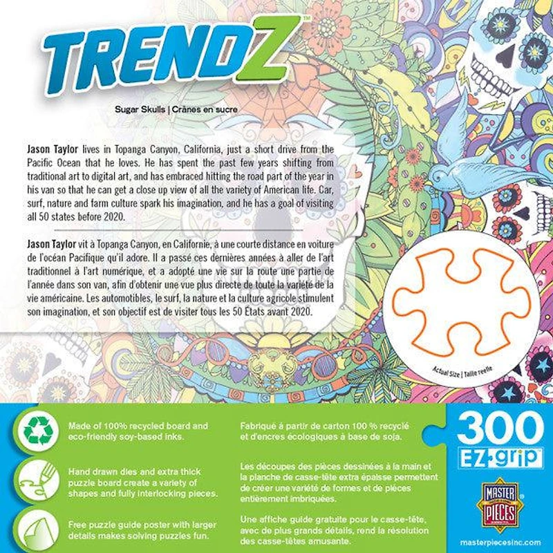 Trendz - Sugar Skulls - 300 Piece EZGrip Puzzle