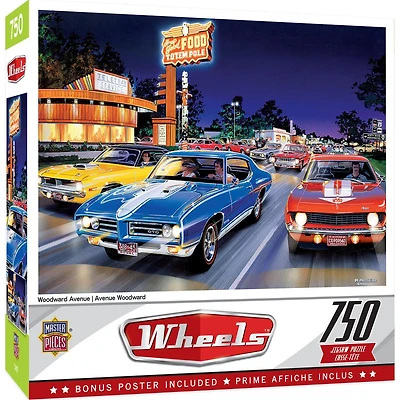 Wheels - Woodward Ave - 750 Piece Puzzle