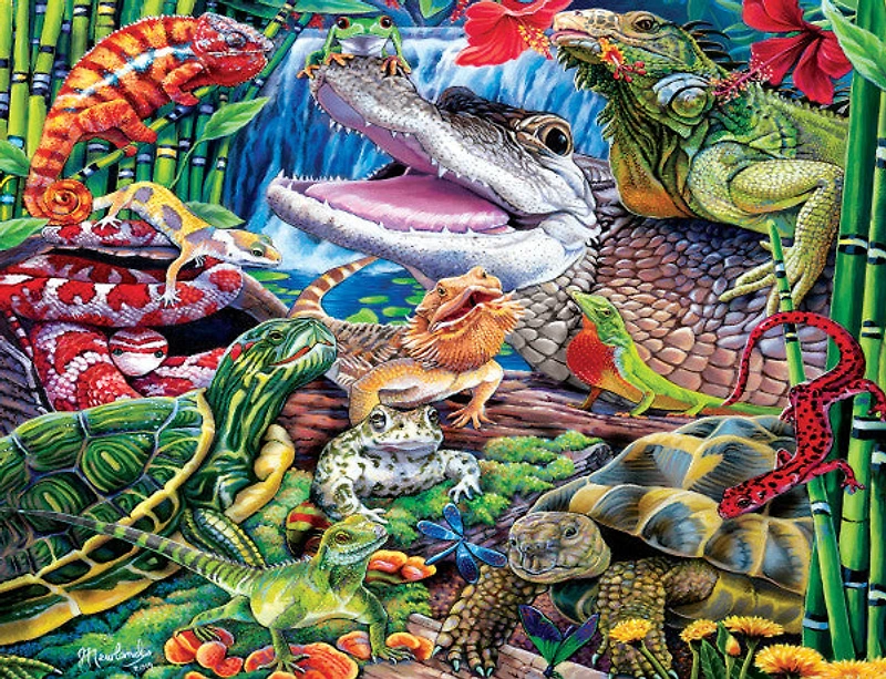 World of Animals - Reptile Friends - 100 Piece Puzzle